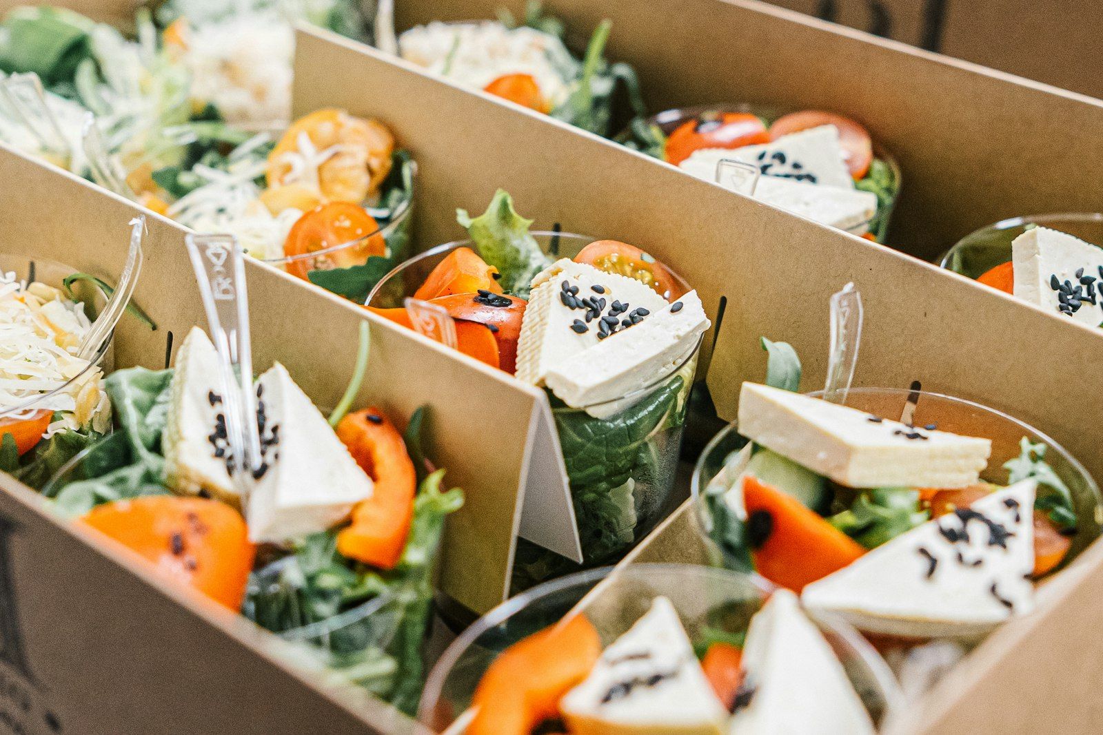 Food packed for a private flight
