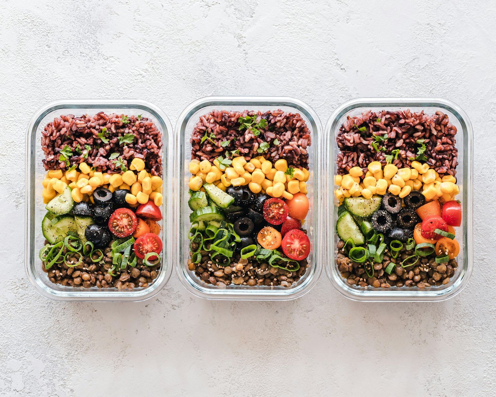 Prepared meals portioned for a household